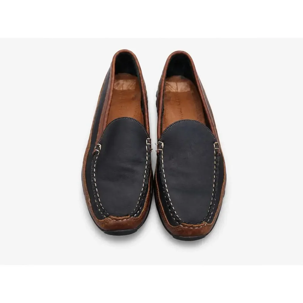 Allen Edmonds Boulder Black Brown Leather Driving Loafers SIZE 12 B